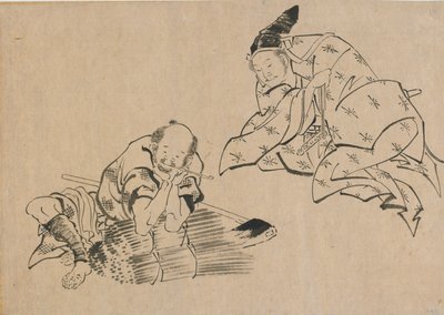 Chłopski i szlachecki, koniec XVIII – początek XIX wieku. autorstwa Katsushika Hokusai