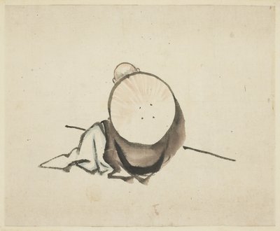 Odpoczynek Pielgrzyma autorstwa Katsushika Hokusai