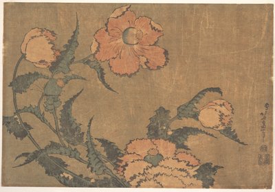 Maki na wietrze autorstwa Katsushika Hokusai