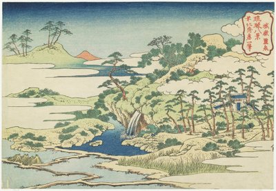 Święty basen w Jo_gaku, ok. 1832 autorstwa Katsushika Hokusai