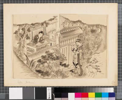 Sceny z wojny między Japonią a Koreą, koniec XVIII - pierwsza połowa XIX wieku (tusz i płótno na papierze) autorstwa Katsushika Hokusai
