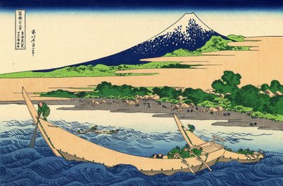 Shore of Tago Bay, Ejiri at Tokaido, c.1830 (woodblock print) autorstwa Katsushika Hokusai
