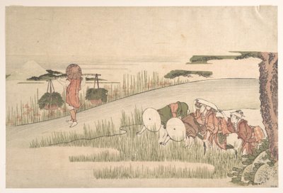 Wiosna na polach ryżowych autorstwa Katsushika Hokusai
