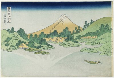 Powierzchnia wody w Misaka w prowincji Ko_shu_, 1831-1834 autorstwa Katsushika Hokusai