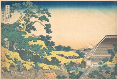 Surugadai w Edo (Tōto Sundai), z cyklu „Trzydzieści sześć widoków góry Fuji” (Fugaku sanjūrokkei) autorstwa Katsushika Hokusai