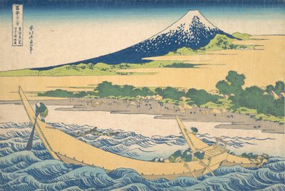 Inne miejsca y Blisko Ejiri Oto Urbanity Urbanity Schematyczny rysunek pleców Ejiri Tago, z Te s. . . , komar. 1830-32. autorstwa Katsushika Hokusai