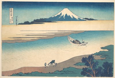 Rzeka Tama w prowincji Musashi (Bushū Tamagawa), z cyklu „Trzydzieści sześć widoków góry Fuji” (Fugaku sanjūrokkei) autorstwa Katsushika Hokusai