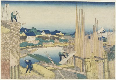 Tatekawa i Honjo, 1831-1834 autorstwa Katsushika Hokusai