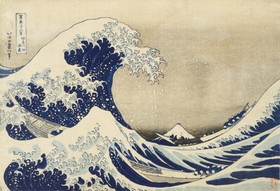 Wielka fala z Kanagawy, ok.1830 (odbitka drzeworytowa) autorstwa Katsushika Hokusai