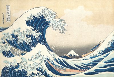 Wielka fala z Kanagawy, ok.1830 (odbitka drzeworytowa) autorstwa Katsushika Hokusai