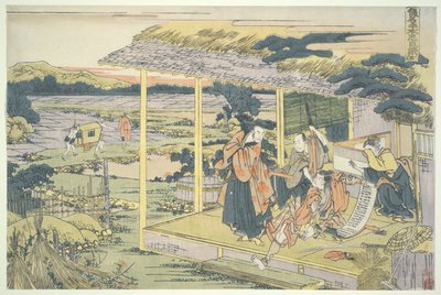 Lojalna Liga Czterdziestu Siedmiu R?in (Chushingura), Akt VI: Ichibei autorstwa Katsushika Hokusai