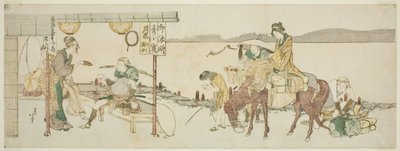 Herbaciarnia dla podróżnych autorstwa Katsushika Hokusai