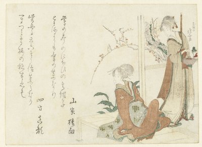 Dwie kobiety na werandzie autorstwa Katsushika Hokusai
