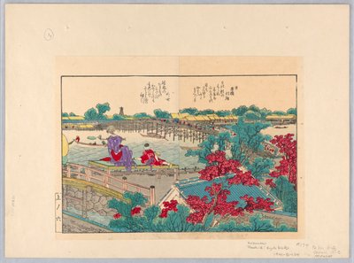 Dwie kobiety podziwiające widoki autorstwa Katsushika Hokusai
