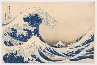 „Pod falą u wybrzeży Kanagawy”, z cyklu „Trzydzieści sześć widoków góry Fuji” autorstwa Katsushika Hokusai