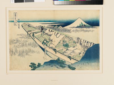 Ushibori, prowincja Hitachi autorstwa Katsushika Hokusai