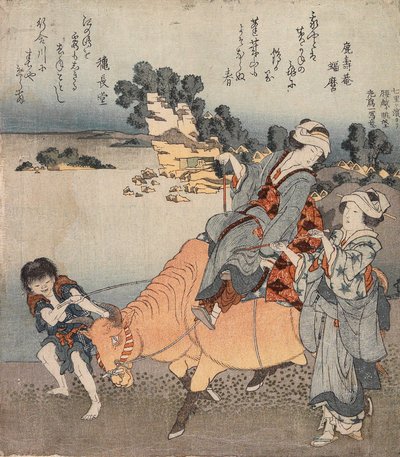 Widok na Koshigoe z Shichiri-ga-hama autorstwa Katsushika Hokusai