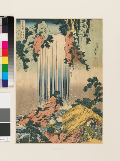 Wodospad Yoro w prowincji Mino (kopia) autorstwa Katsushika Hokusai