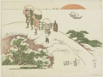 Yoshida, 1799-1802 autorstwa Katsushika Hokusai