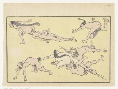 Orgia Wielki Ogon (tytuł serii) autorstwa Kawanabe Kyosai