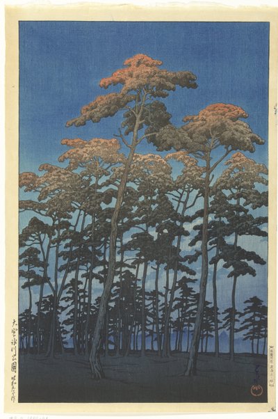 Członek Hikawa Park Omiya autorstwa Kawase Hasui