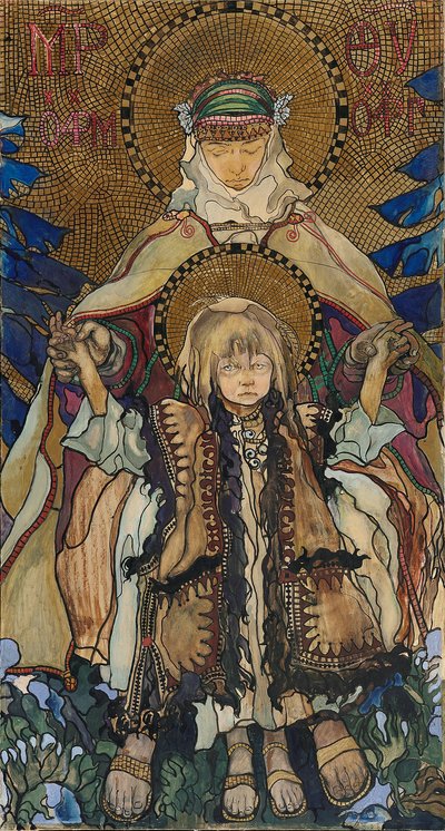 Madonna Huculska autorstwa Kazimierz Sichulski