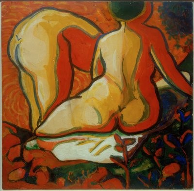 Widok z tyłu kąpiących się autorstwa Kazimir Severinovich Malevich