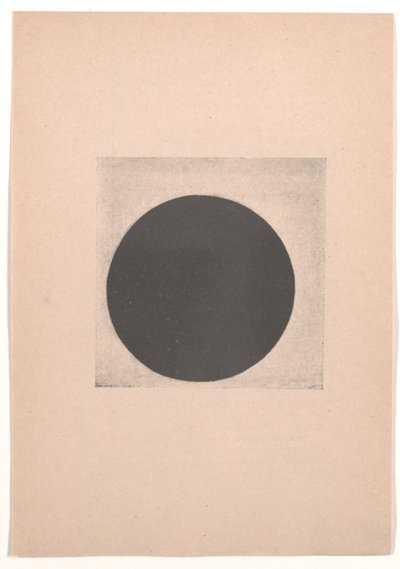 Czarny okrąg za „Od kubizmu i futuryzmu do suprematyzmu: nowy realizm w malarstwie” autorstwa Kazimir Severinovich Malevich