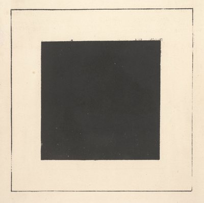 Czarny kwadrat z książki "Suprematyzm: 34 rysunki" autorstwa Kazimir Severinovich Malevich