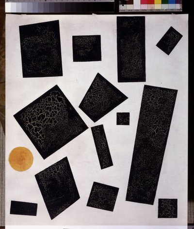 Kompozycja suprematyzmu. 1915 (olej na płótnie) autorstwa Kazimir Severinovich Malevich