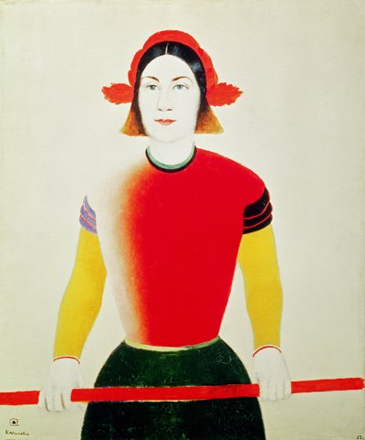 Dziewczyna z Polakiem (olej) autorstwa Kazimir Severinovich Malevich