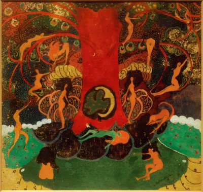 Drzewo Życia i Driady autorstwa Kazimir Severinovich Malevich
