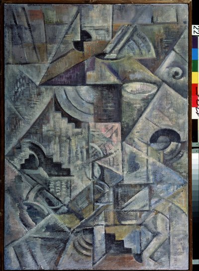 Samowar. Obraz Kasimira Severinovicha Malewicza (Malevich, Malevic) (1878-1935), olej na płótnie autorstwa Kazimir Severinovich Malevich