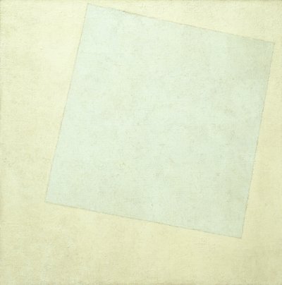 Kompozycja suprematystyczna. Białe na białym, 1918 autorstwa Kazimir Severinovich Malevich