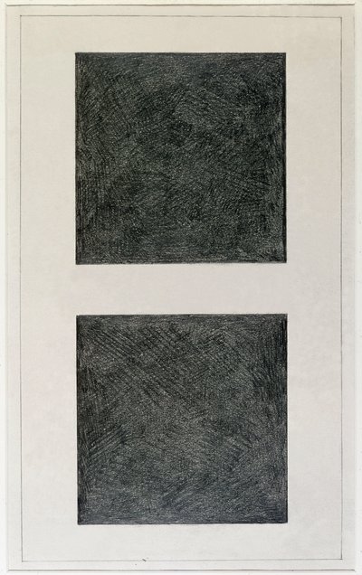 Żywioł suprematystyczny: dwa kwadraty (olej na płótnie, XX w.) autorstwa Kazimir Severinovich Malevich