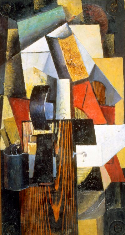 Stacja non-stop. Kuntsewo, 1913 autorstwa Kazimir Severinovich Malevich