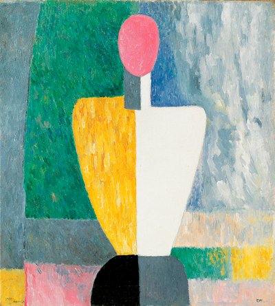 Figura tułowia z różową twarzą, 1928-1932. autorstwa Kazimir Severinovich Malevich