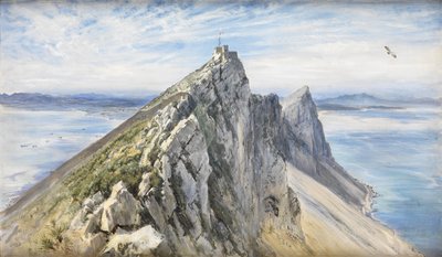 Gibraltar, z hiszpańskiego wybrzeża autorstwa Keeley Halswelle