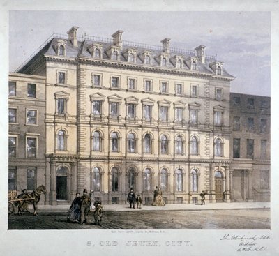 Nr 8 Old Jewry, City of London, c1865. autorstwa Kell Brothers