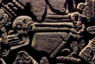 Ameryka; archeologia; Meksyk; Templo Mayor; Wielka Świątynia Azteków; Coyolxauqui, 2010 (zdjęcie) autorstwa Kenneth Garrett