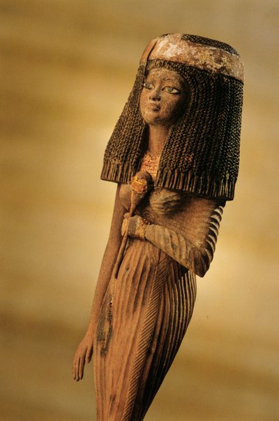 Figurka pogrzebowa Lady Resi; figurka; panowanie Amenhotepa III. Resi była córką..., 2009 (zdjęcie) autorstwa Kenneth Garrett