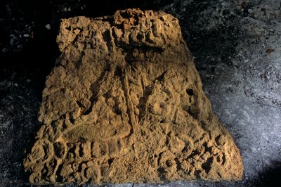Stela, Sufricaya, Holmul, Gwatemala, Majowie, Francisco Estradabelli, 2008 (zdjęcie) autorstwa Kenneth Garrett