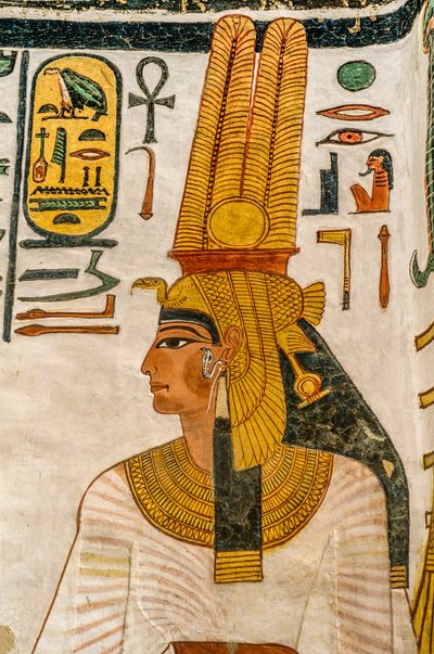 Grobowiec królowej Nefertari; Egipt, Dolina Królowych, Nowe Państwo, Egipt, żona Ram... autorstwa Kenneth Garrett