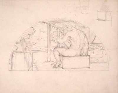 (Rotunda Kapitolu Stanu Iowa) (Producenci, badanie dla panelu) autorstwa Kenyon Cox