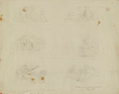 (Rotunda Kapitolu Stanu Iowa) (studium dla Six Lunettes) autorstwa Kenyon Cox