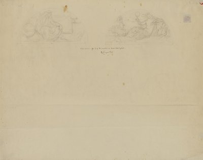 (Rotunda Kapitolu Stanu Iowa) (studium dla Two Lunettes) autorstwa Kenyon Cox
