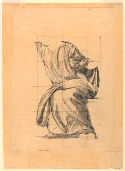 Drapery Study for Figure of Peace w „The Beneficence of the Law”, Mural w Essex County Court House, Newark, New Jersey autorstwa Kenyon Cox
