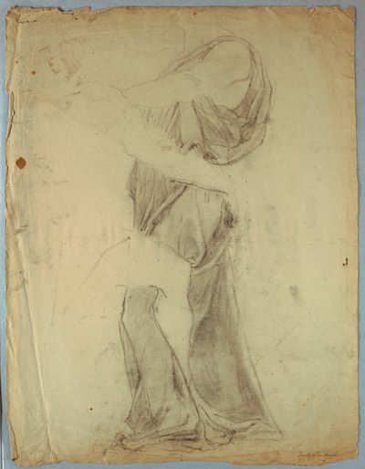 Studium draperii do „Jacob Wrestling with the Angel” autorstwa Kenyon Cox