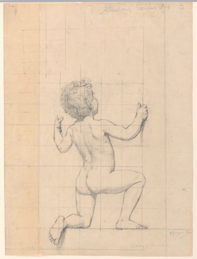 Studia dla „Genius”, „The Arts”, Library of Congress, Washington D.C. autorstwa Kenyon Cox