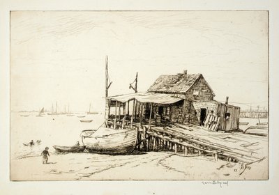 Fish Wharf, Gloucester autorstwa Kerr Eby